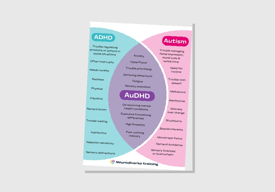 Autism vs ADHD Infographic